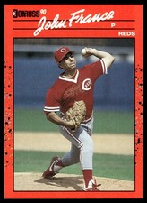 John Franco 1990 Donruss #124 Reds MLB READ FREE SHIPPING AutographDen