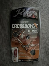One Rage CROSSBOW X Slipcam 100 grain Mechanical  2 Blade Broadheads 2" Cut READ
