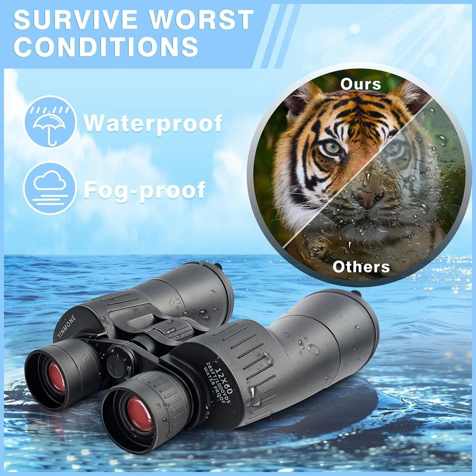 12x60 HD Bird Watching Binoculars - Image 4 of 4