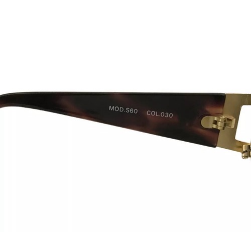 GIANNI VERSACE Medusa MOD S60 Eyewear Sunglasses Brown/Yellow Gold - Picture 3 of 8