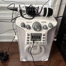 The Singing Machine SML633 Bluetooth Karaoke White With Microphone Tested