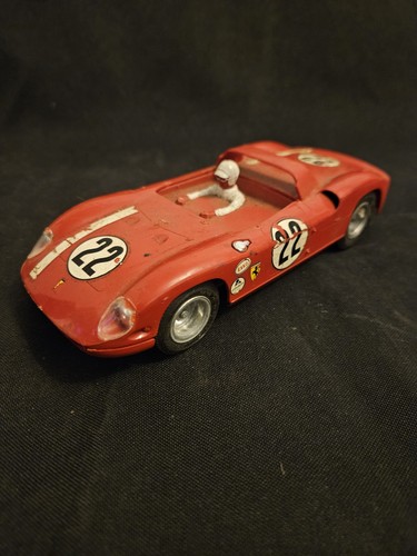 1964 Vintage Monogram 1/24 RED FERRARI 275P #22 Tested Brass Chasis Super Clean