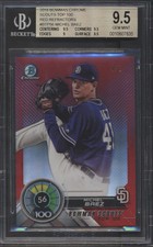 2018 Bowman Chrome Scouts Top 100 Red Refractors Michel Baez /5 BGS 9.5