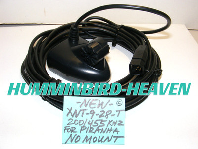 NEW HUMMINBIRD XNT-9-28-T BARE TRANSDUCER PIRANHA MAX 4 165 175 176 195 196 197