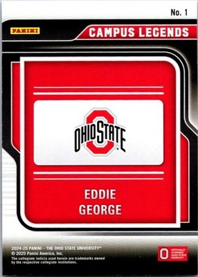 ★ＵＳオリジナル盤★THE PLAYERS ASSOCIATION 2025 Panini NIL Ohio State Contenders #1 Eddie George Campus
