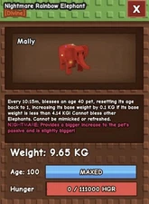 🌱Grow A Garden🌱 | Huge Rainbow Hatched Elephant |