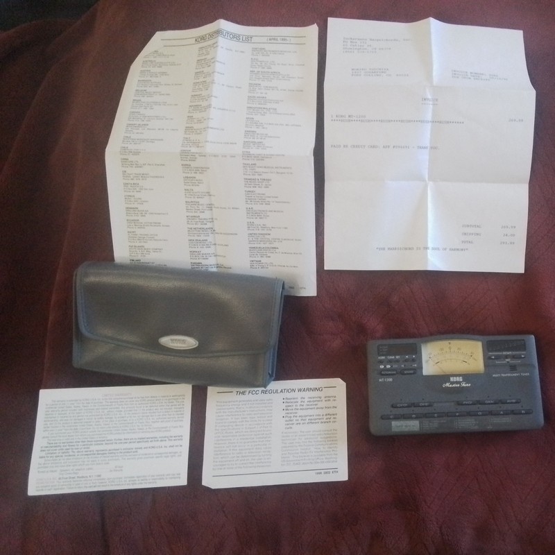 Korg MT-1200 Master Tune Analog Temperament Tuner Made in Japan Great Shape 1995
