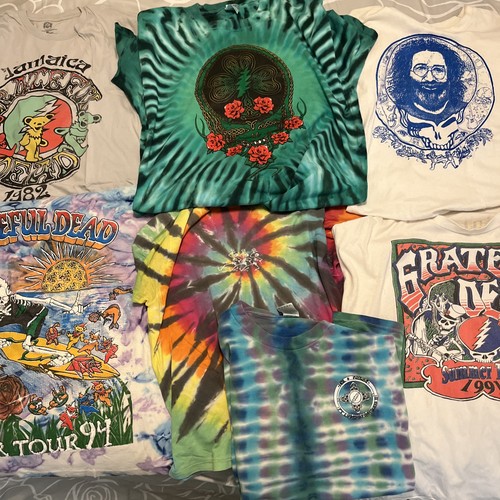 7 Grateful Dead T Shirts Summer Tour94,91 Tie Dye, Plus More. All XL