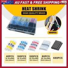 1000pcs Wire Connectors Solder Seal Sleeve Heat Shrink Butt Terminals Univerasl