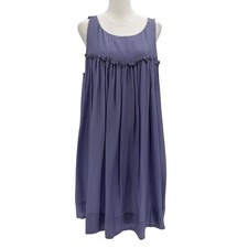 Baby Doll Dress by Jack Size Small Violet Fairy Core Regency Silk Sleeveless