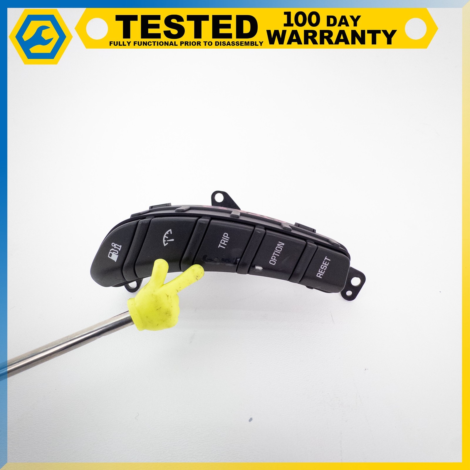 05-13 CHEVROLET CORVETTE C6 FRONT RIGHT HEADS UP DISPLAY SWITCH HUD CONTROL OEM
