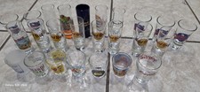 25 Pieces Vintage Shot Glasses Souvenir Colle...