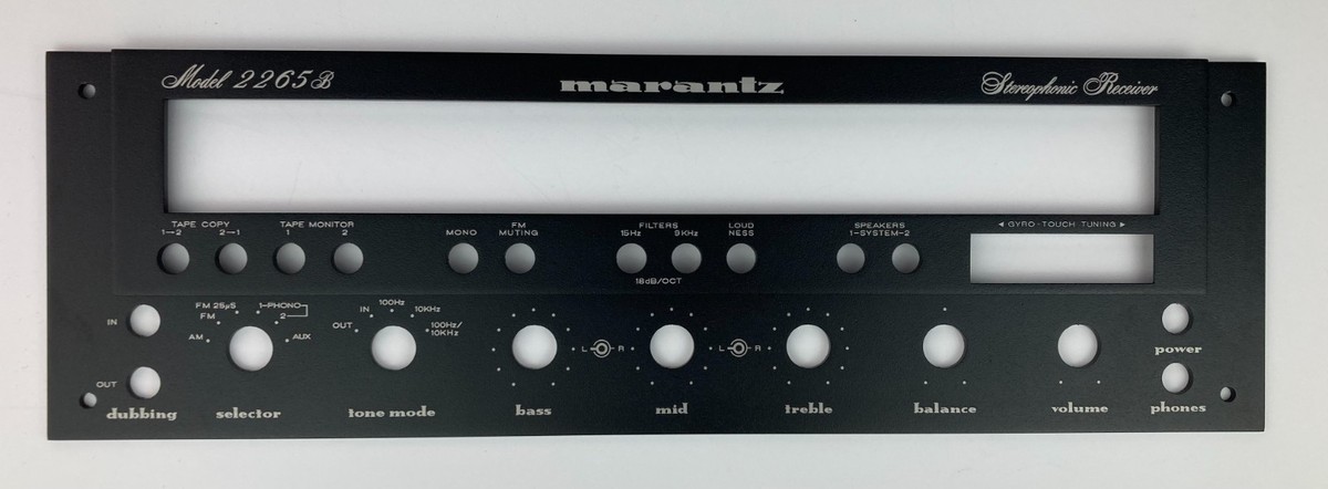 New! Marantz 2265B 2265 B Receiver Front Panel Faceplate (Face