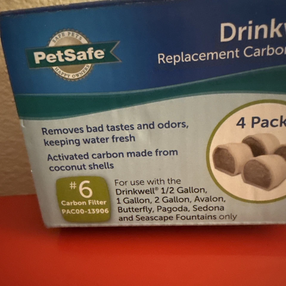 Paquete de 3 filtros de carbón Drinkwell para fuentes Avalon y Pagoda PAC00-13906 Foto 2 de 4