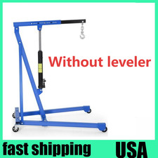 3000 Lbs Portable Hydraulic Engine Hoist Shop Crane Cherry Picker W Casters
