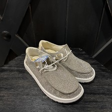 Hey Dude Wendy Metallic Sparkle in Gold Women  s Size 9 - NWOB