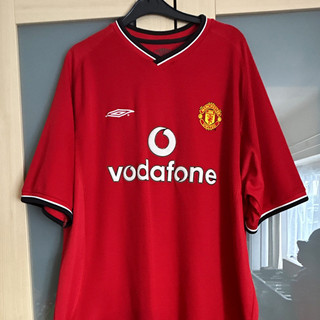 Umbro Manchester United Home Shirt Vodafone Red XL Short Sleeve Adults