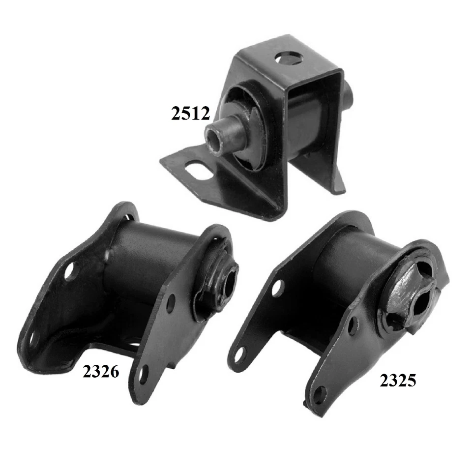 3 PIEZAS MOTOR Y TRANS MONTAJE APTO PARA DODGE ASPEN, MAGNUM, CORONET, DART, MIRADA,... Foto 2 de 4