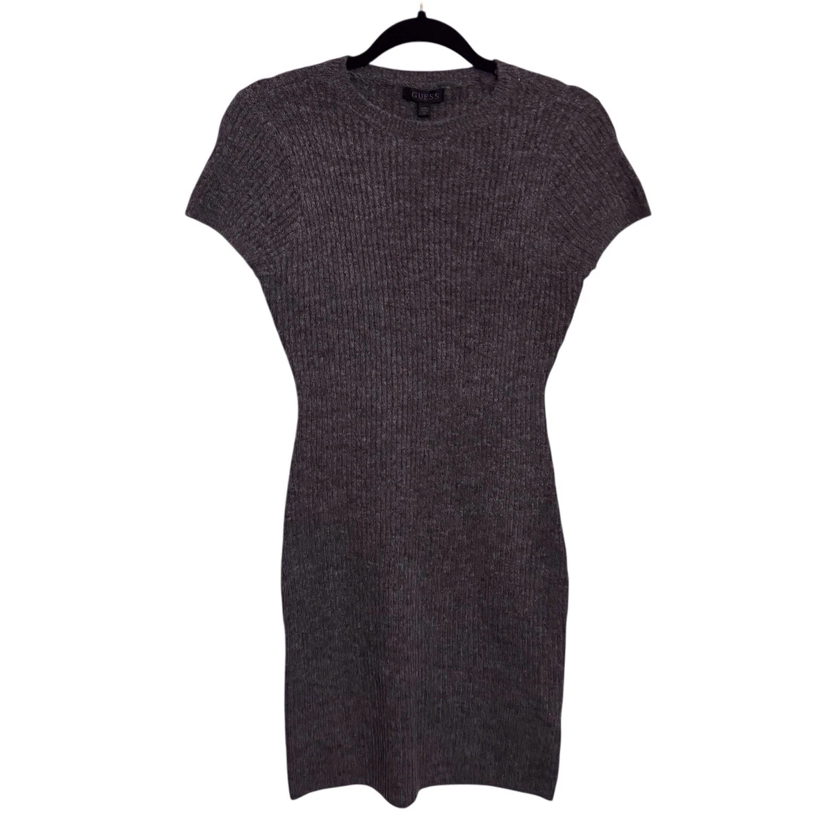 guess grey sweater dress Henley Long-Sleeve Sweater Dress