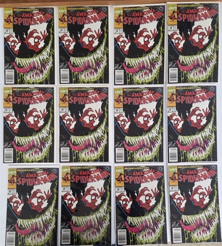 AMAZING SPIDER-MAN #346 Lot of (12) Comics ALL NEWSSTAND Erik Larsen Venom NM/M