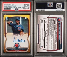2023 Bowman 1st Chrome TRUE Gold Auto Jefferson Rojas PSA 10 Cubs Superstar 🔥