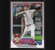 2023 Topps Chrome ZACK WHEELER Refractor parallel # 20 philadelphia phillies