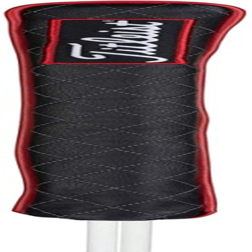 Jet Black Leather Golf Alignment Stick Headcover