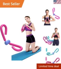 Compact Pink Thigh Exerciser - Effective Home Fitness for Toning and Trimming