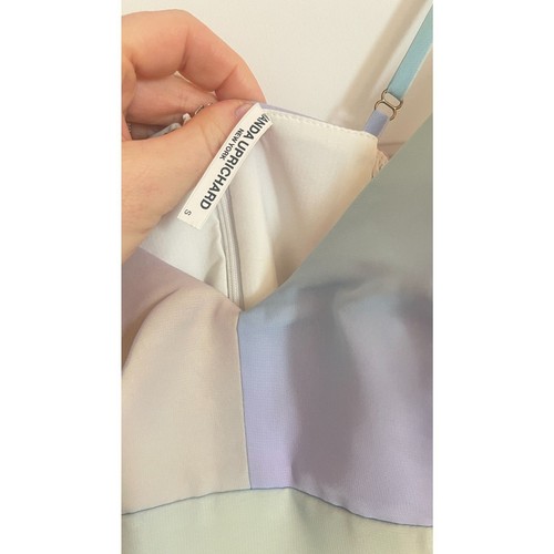 Amanda Uprichard Thaddea Maxikleid Rainbow Stufenkleid Gr. S NEU - Bild 5 von 5
