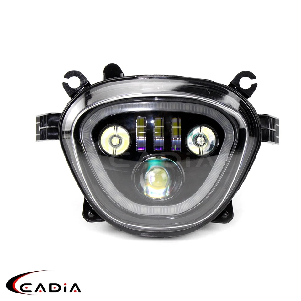 Conjunto de haz alto/bajo de faros LED Halo DRL para Suzuki Boulevard M109R Intruder Foto 4 de 4