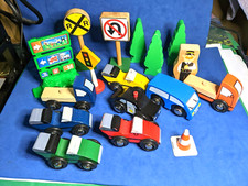 Toy Wood Cars Brio Thomas the Train compatible and others lot of 17
