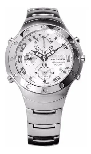 Seiko premier chronograph 100m sale
