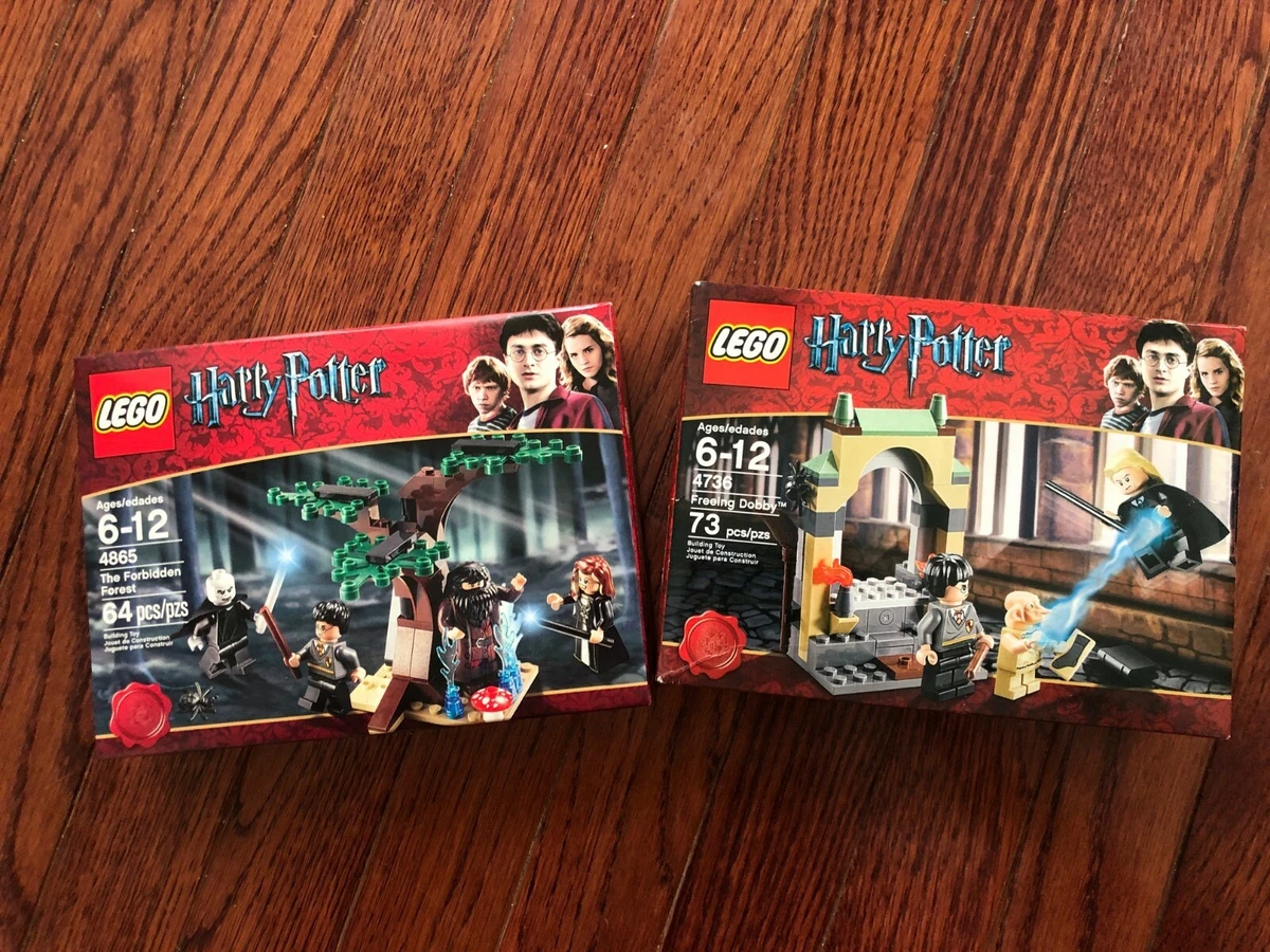NEW LEGO Harry Potter The Forbidden Forest 4865 Freeing Dobby 4736 SEALED