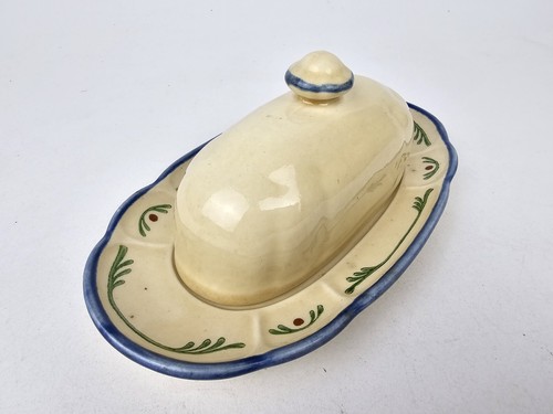 Rare VTG Metlox Vernon Ware Gigi Pattern Butter Dish with Lid No. 1279 EXCELLENT - Picture 5 of 7