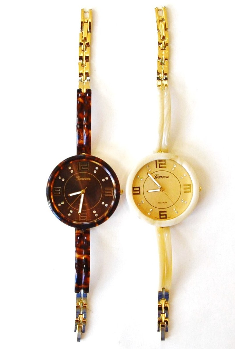 Bracelet De Montre En Cuir Marbre Tortue - Largeur 29 Mm, Compatible Bulova, Neuf Sans étiquette