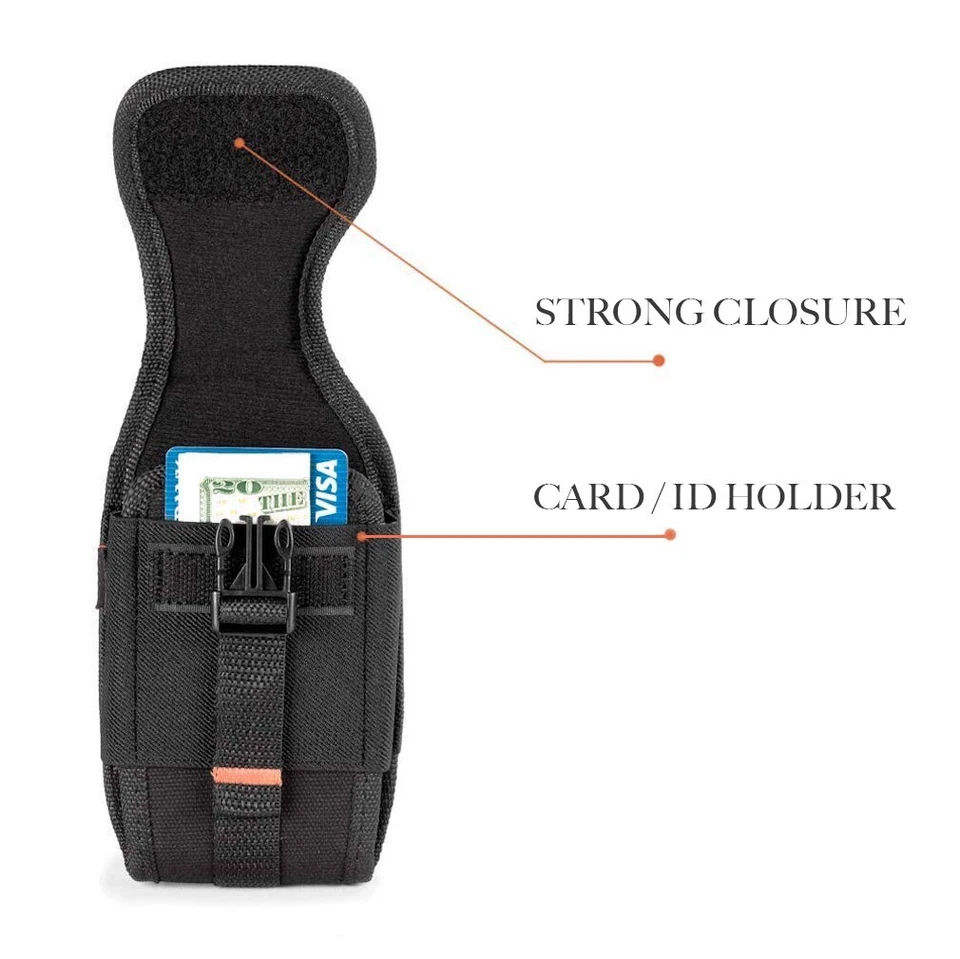 Funda de teléfono abatible con clip para cinturón resistente AGOZ para 4,25" x 2" x 0,9" Foto 2 de 4