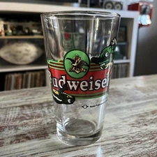 Vtg 1997 BUDWEISER PINT BEER GLASS LOUIE THE LIZARD Bud Light Anheuser Busch