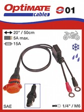 OptiMate 01 Weatherproof battery Power Lead UK Supplier & Warranty 2026 NEW