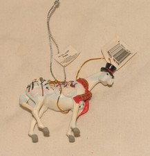Trail of Painted Ponies holiday frosty snowman horse Ornament