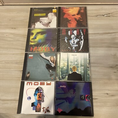 MOBY 9 CD LOT 4 BRAND NEW Animal Rights Hype Sticker  Remixes Next Is The E