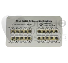 Case Orthodontics Brackets Std/Mini Mesh or Monoblock Base Roth/MBT W/H 3,4,5