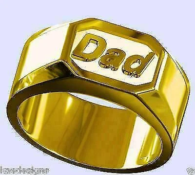 Signet without Stone Yellow Gold Rings for Men