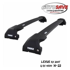 Thule - Wingbar Edge Black Roof Bars For Lexus Rx 200t Rx 450h 2016-22 Rails Thule - Wingbar Edge Black Roof Bars For Lexus Rx 200t Rx 450h 2016-22 Rails