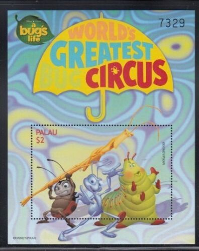 PALAU A Bug's Life World's Greatest Circus MNH souvenir sheet - Picture 1 of 1