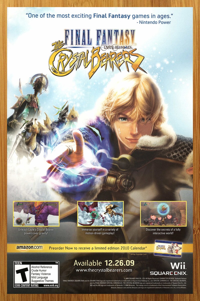 FINAL FANTASY CRYSTAL CHRONICLES 販促 ポスター Final Fantasy Crystal Chronicles [Nintendo Power] [Poster
