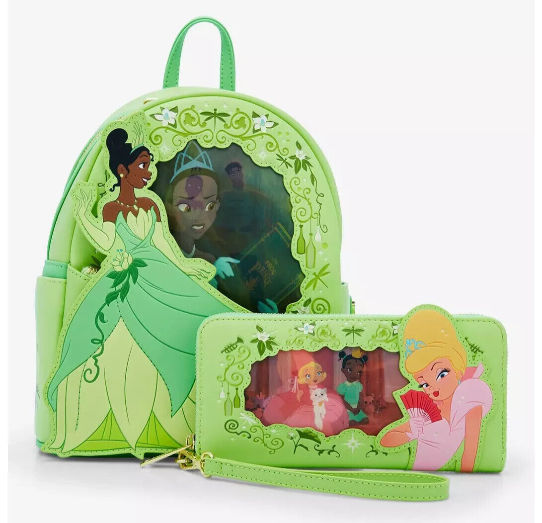 The Princess and the Frog Tiana Lenticular Mini Backpack Wallet