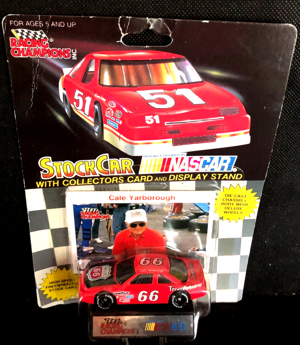NASCAR RACING CHAMPIONS STOCK CAR, COLLECTORS CARD & DISPLAY STAND