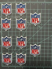 Set of 10 NFL Logo Iron on Patches - 2" x 1.5" - Ship Fast from US