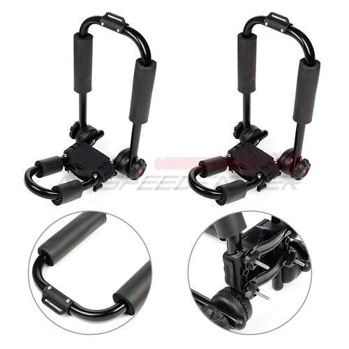 Black Cross Bar + 4 x Canoe Kayak Rack J Bar For 2013-2018 Mitsubishi Outlander - Bild 11 von 11