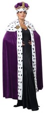 Royal Cape and Crown Set Renaissance Woman Adult Costume